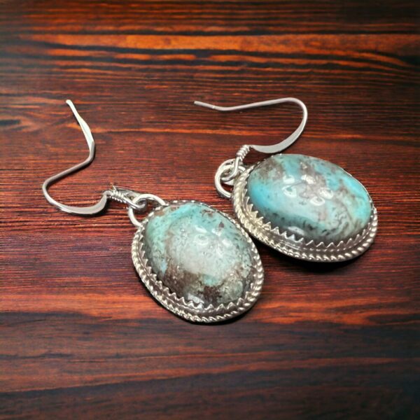 Ernest Hawthorne Turquoise & Sterling Silver Earrings