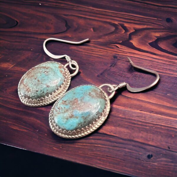 Ernest Hawthorne Turquoise & Sterling Silver Earrings