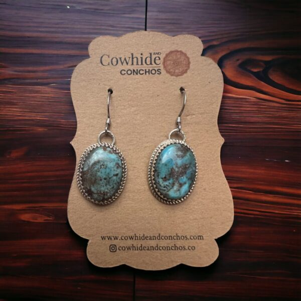 Ernest Hawthorne Turquoise & Sterling Silver Earrings