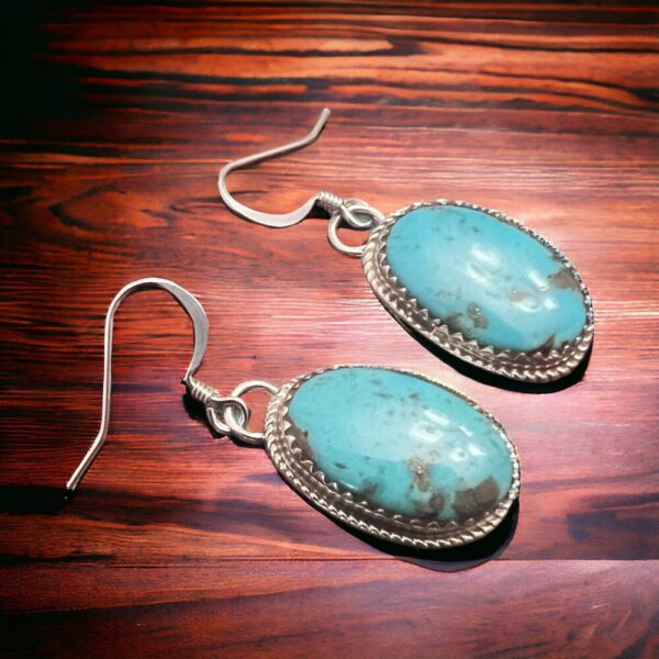 Ernest Hawthorne Turquoise & Sterling Silver Earrings