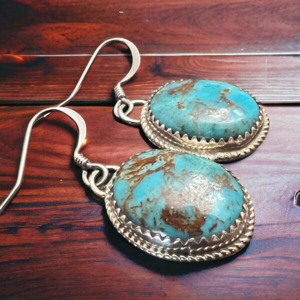 Ernest Hawthorne Turquoise & Sterling Silver Earrings