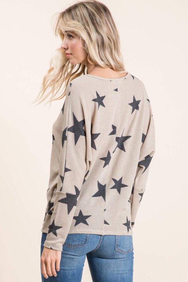 Star Print Knit Tunic