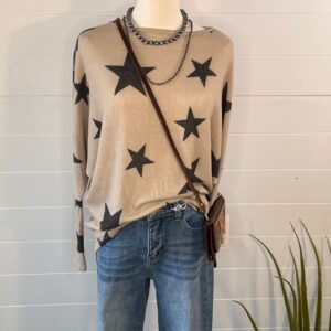 Star Print Knit Tunic