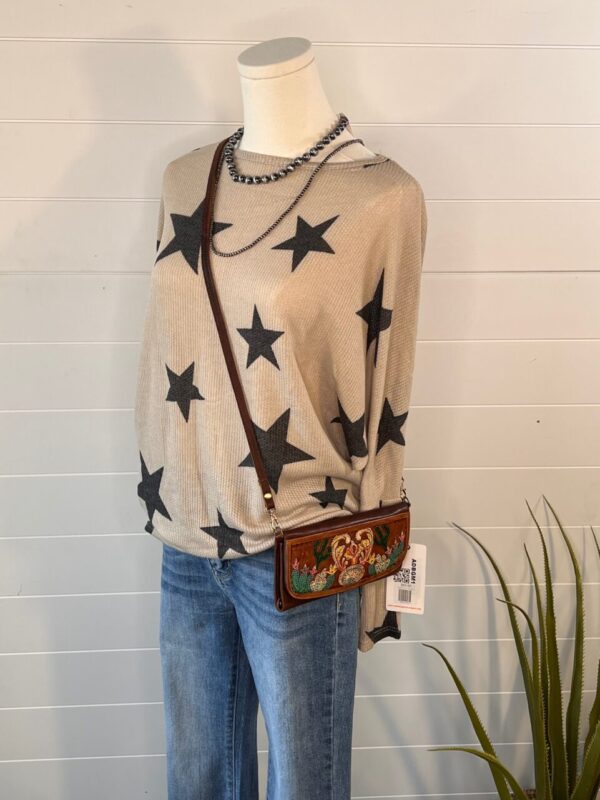 Star Print Knit Tunic