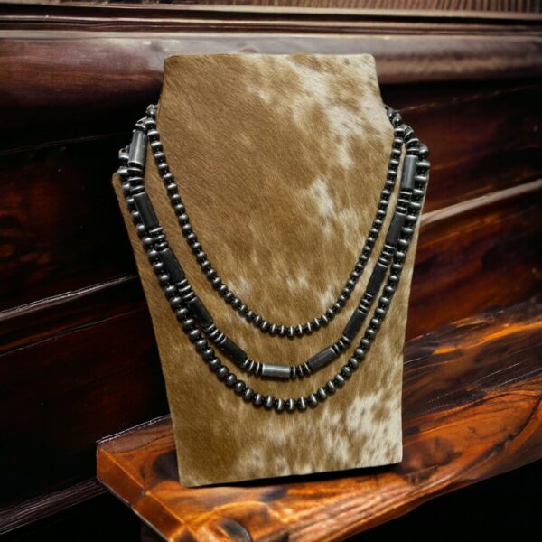 3 Layer – 3 stack Faux Pearl Necklace – 20, 24 and 28 inch!