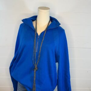 Oversized Sweatshirt Quarter Zip Top