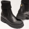 Sam Edelman Steele Stivali Chelsea Donna - Modello Trekking Accogliente Con Dettagli Maglia E Suola Grossa, Tacco 4,4 Cm