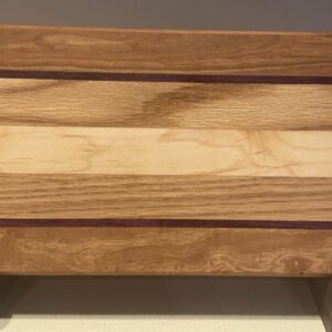 Handcrafted Cherry, Maple, Oak, and Purple Heart Cutting Board