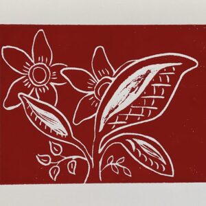 Original Linocut “Iowa Summer”