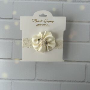 Baby Girl Headband Ivory