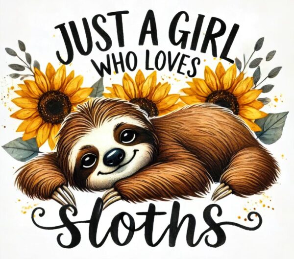 Just a Girl Who Loves Sloths Stainless Steel Tumbler