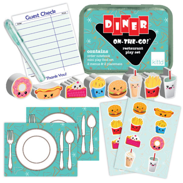 Diner On-the-Go Back to School Travel Game Gift for Kids Toy