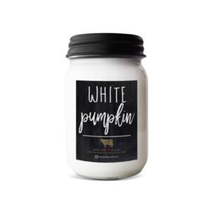 13 oz Mason Jar Candle: White Pumpkin