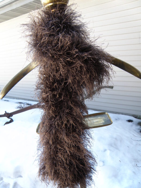 Brown, Chocolate, Fur, Skinny Scarf