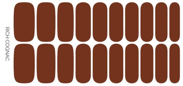 Rich Cognac | Dark Tan Winter Neutral Solid Color Nail Wrap