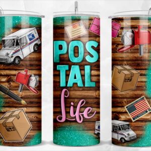 Postal Life Postal Mail Carrier Tumbler Stainless Steel