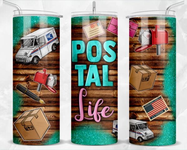 Postal Life Postal Mail Carrier Tumbler Stainless Steel