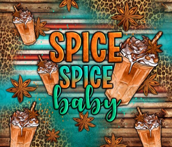 Fall Tumbler “Spice Spice Baby” Stainless Steel 20 oz