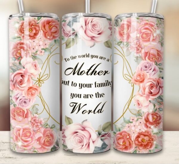 Floral Mother Stainless Steel Tumbler Mom Gift