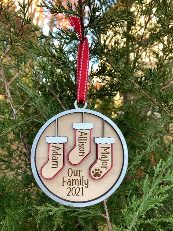 Our Family Stocking Ornament