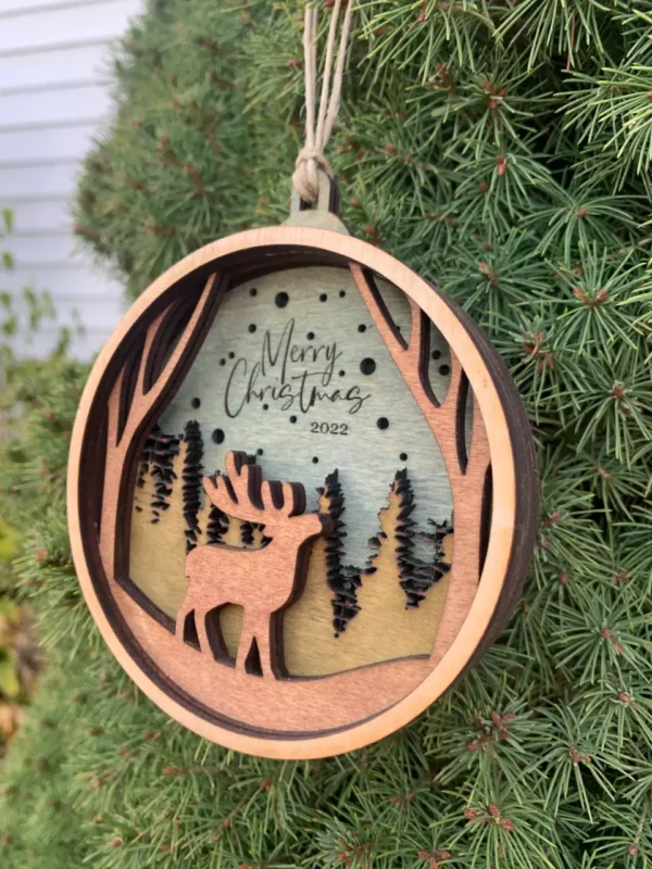 Layered Moose Ornament