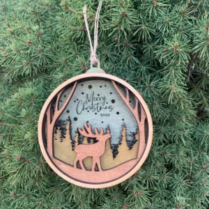 Layered Moose Ornament