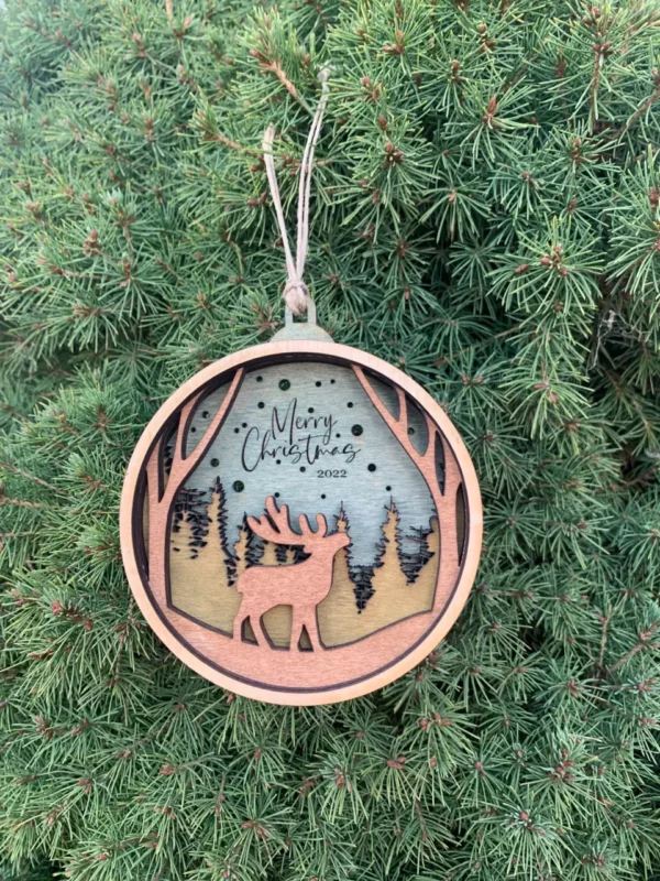 Layered Moose Ornament