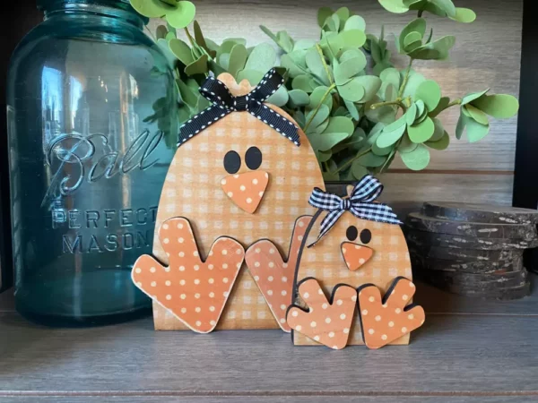 Wooden Easter Chicks