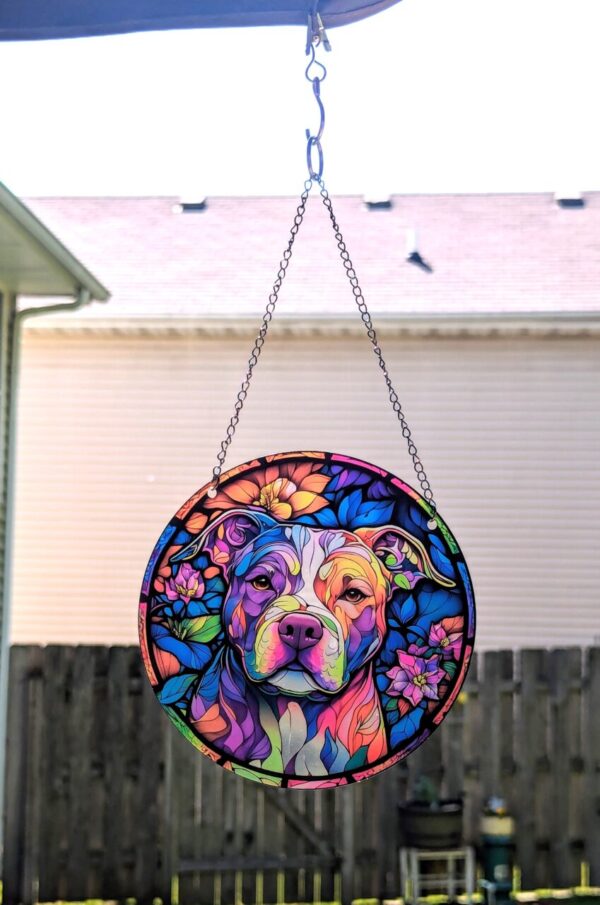 Pretty Pittie Suncatcher