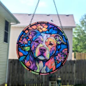 Pretty Pittie Suncatcher