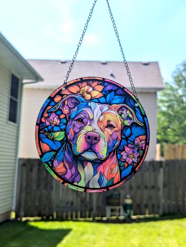 Pretty Pittie Suncatcher