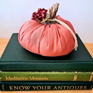 Orange fabric pumpkin