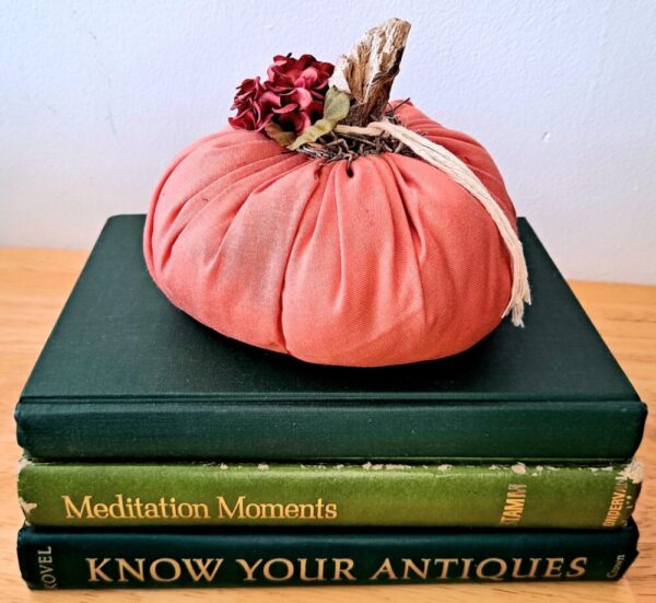 Orange fabric pumpkin