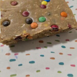 Monster Cookie Dough Fudge