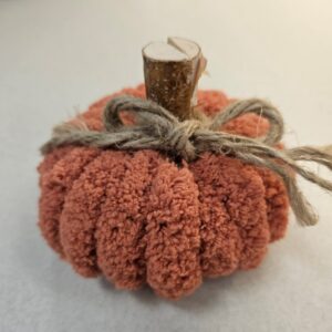 Orange Chunky Yarn Pumpkin