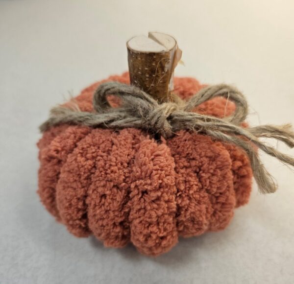 Orange Chunky Yarn Pumpkin