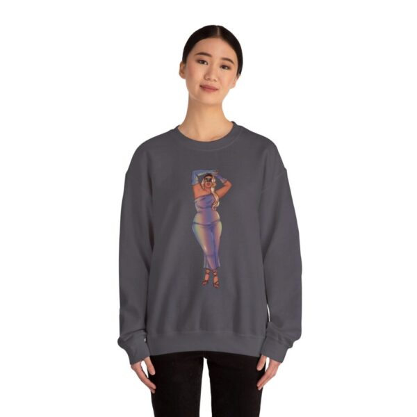 Crewneck Sweatshirt Featuring Plus Size Model Tazah Size S-5xl