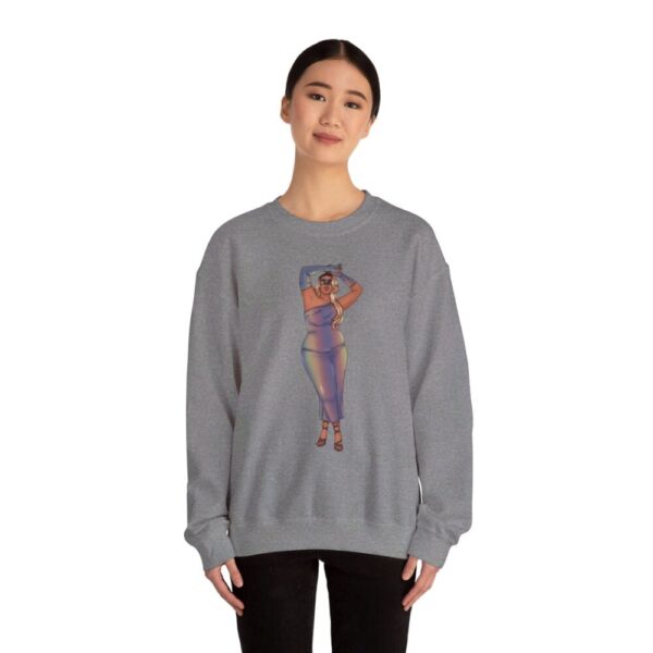 Crewneck Sweatshirt Featuring Plus Size Model Tazah Size S-5xl