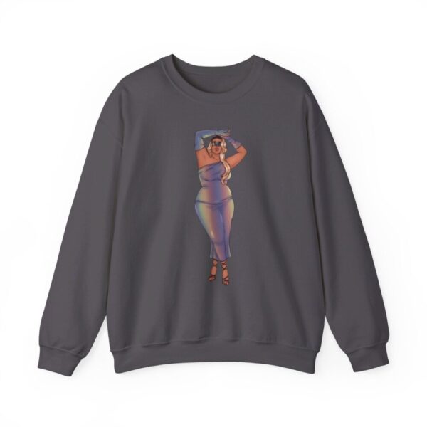 Crewneck Sweatshirt Featuring Plus Size Model Tazah Size S-5xl