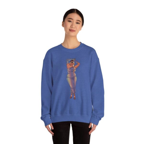 Crewneck Sweatshirt Featuring Plus Size Model Tazah Size S-5xl