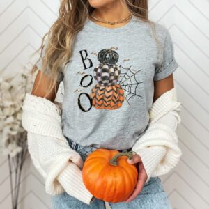 Boo with Pumpkins