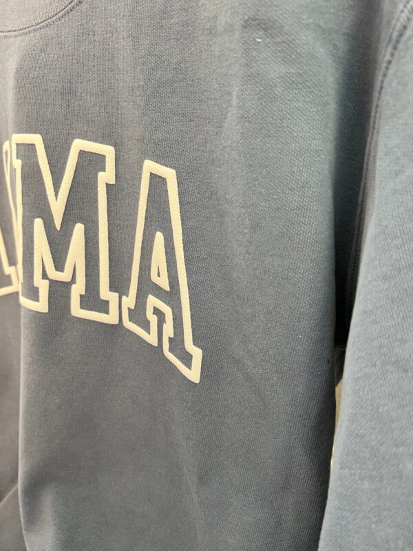 MAMA with Puff Font Sweatshirt Option to add names to sleeve  Comfort Colors