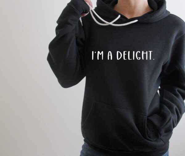 I’m a delight Bella Canvas Hoodie