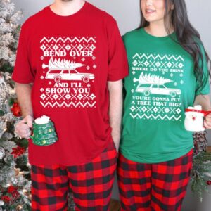 Couples Christmas Vacation Saying Tees