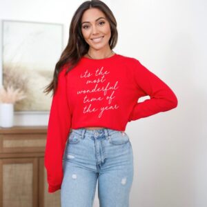 Its the most wonderful time of the year script Long Sleeve