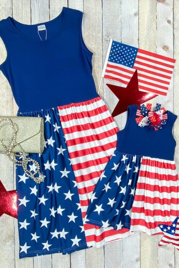 Stars and Stripes Dress – Mommy and Me