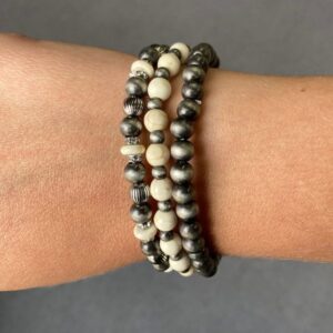 Navajo Pearl Bead Bracelet Set