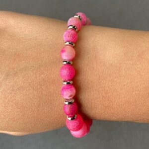 Hot Pink Bead Bracelet