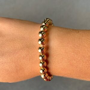 Classic Gold Beaded Bracelet