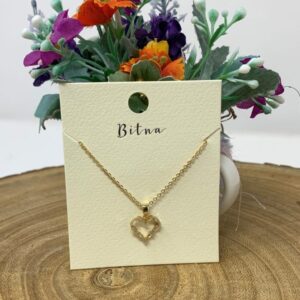 Gold Heart Pendant Necklace